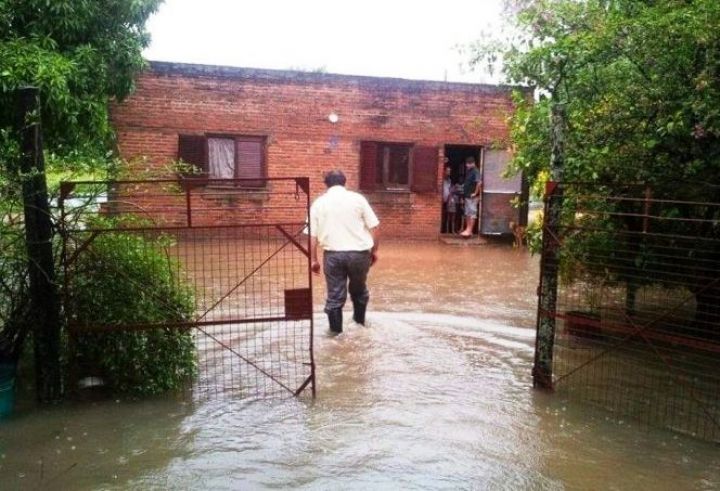 foto: Alerta hídrica por cinco días de intensas lluvias en Corrientes